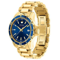 Movado 2600144 Men’s Quartz Swiss Made Stainless Steel Blue Dial 40mm Watch