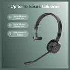 Jabra Evolve 65 TE Stereo Wireless Single-Ear Headphones