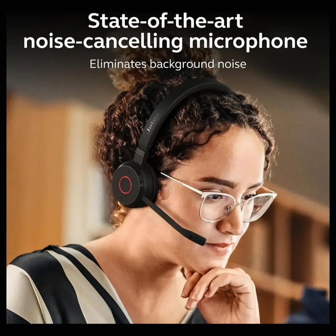 Jabra Evolve 65 TE Stereo Wireless Single-Ear Headphones