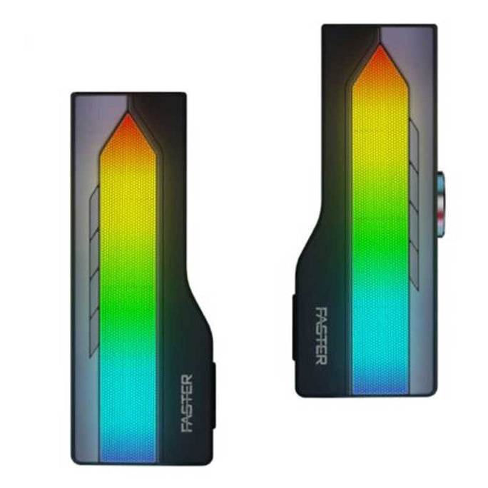 Faster G2000 RGB Lighting Dual Gaming Wireless Speakers 10W