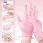 Silicone Gloves, Moisturizing Gloves Non-Slip Palm Elastic Lotion Gloves Size Waterproof Skin Care Gloves for Dry Hand