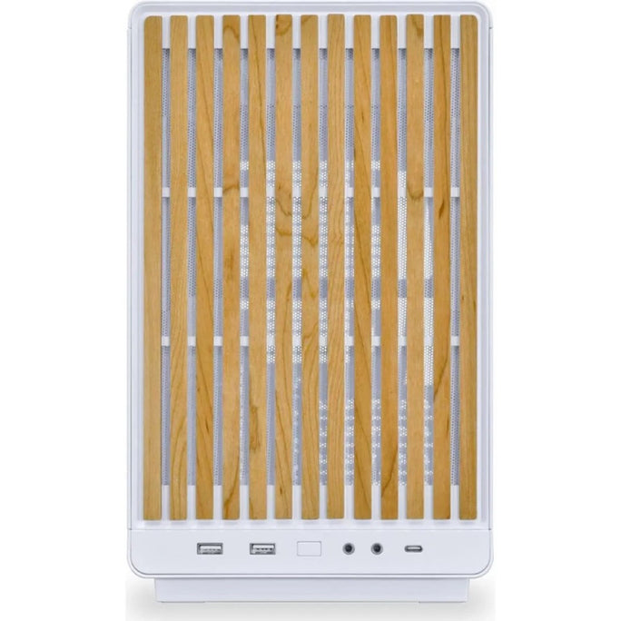 LIAN LI DAN Cases A3 mATX PC Case With Wooden Front & Tempered Glass Side Panel