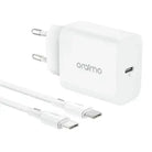 Oraimo OCW-E106S+CC54 PowerCube 20W Fast Charger With Type-C To Type-C Cable