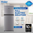 Haier HRF-216 EBS / EBD E-Star Double Door Refrigerator 7 Cubic Feet With Official Warranty