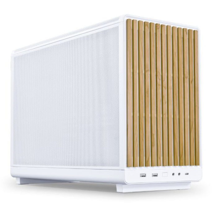 LIAN LI DAN Cases A3 mATX PC Case With Wooden Front & Tempered Glass Side Panel