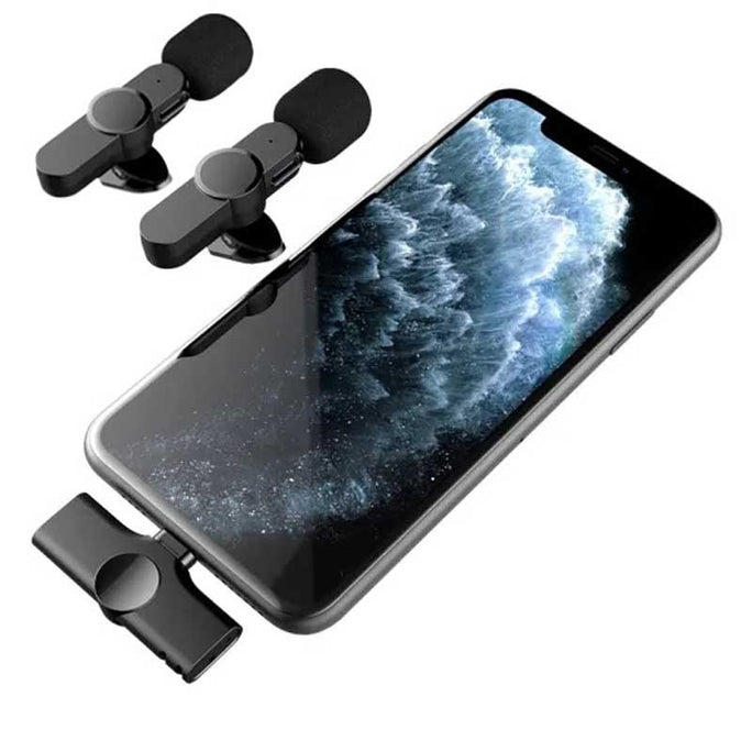 Dual K9 Wireless Collar Microphone for USB-C & iPhone
