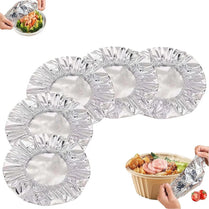 Adjustable Aluminum Foil Food Cover Pack of 10 Pcs