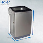 Haier HWM 150-1789 15Kg Top Load Fully Automatic Washing Machine With Official Warranty
