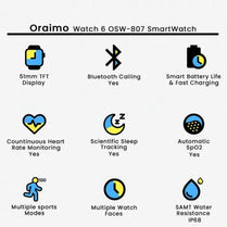 Oraimo OSW-807 Watch 6 Smart Watch