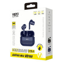 Vizo VR7050 AirPods Max Crystal Clear Call Quality Wireless Earbuds