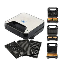 Anex AG-2047 Deluxe 3 In 1 Sandwich Maker With Official Warranty