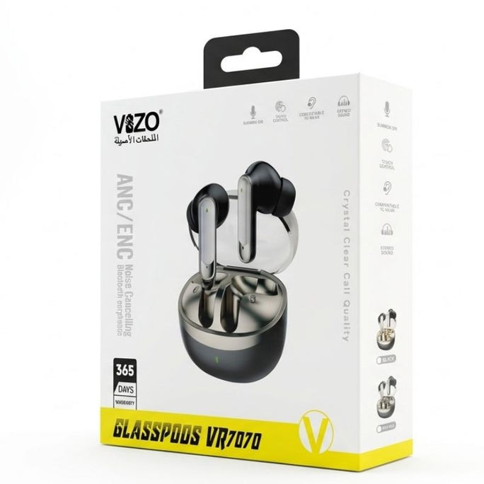 Vizo VR7070 GlassPods ANC Wireless Earbuds