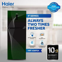 Haier HRF-438 IFGA / IFPA / IFRA Digital Inverter 16 Cubic Feet Double Door Refrigerator With Official Warranty