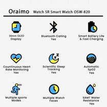 Oraimo OSW-820 Watch 5R Smart Watch