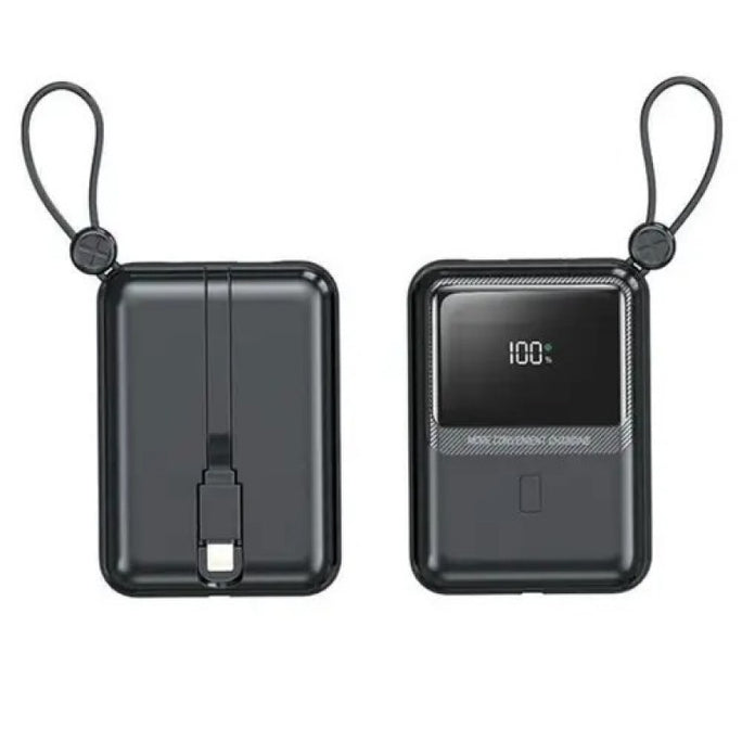 XZone X-QP190 Mini 22.5W 10000mAh Power Bank with Built-in Type-C Cable