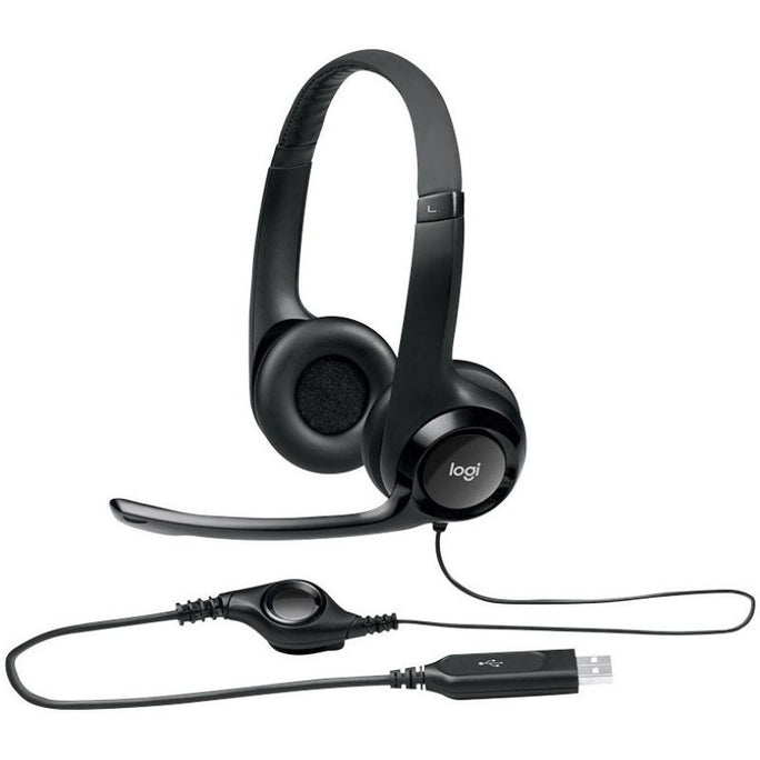 Logitech H390 Headset with Noise-Cancelling Mic
