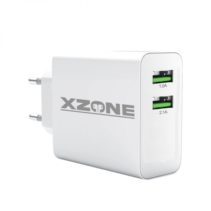 XZone X-TCN4 15W Dual USB Wall Charger