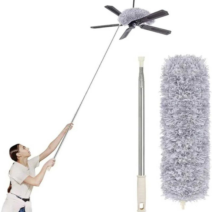 Microfiber Duster For Cleaning With Telescoping Extension Pole ( Max 100' Inch )