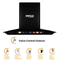 Hanco Model HDE 87 Smart Voice Control Stainless Steel Silver Hood With Official Warranty