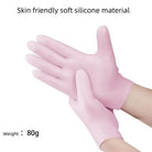 Silicone Gloves, Moisturizing Gloves Non-Slip Palm Elastic Lotion Gloves Size Waterproof Skin Care Gloves for Dry Hand