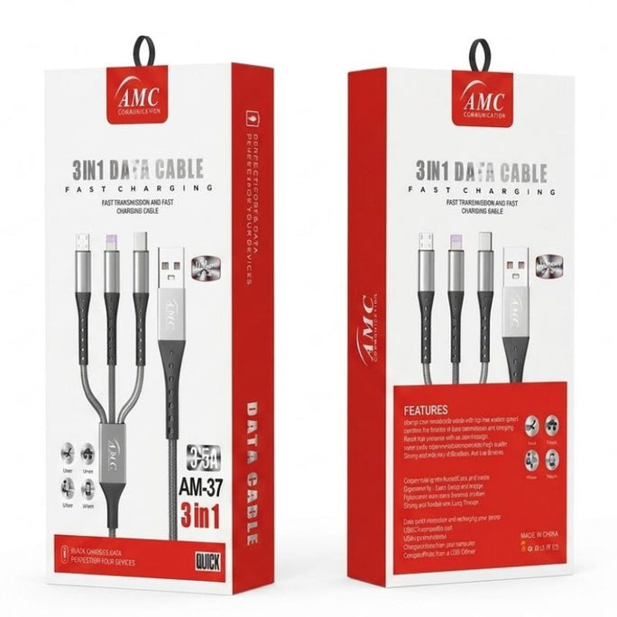 AMC AM-85 100W 3-in-1 Fast Data Cable