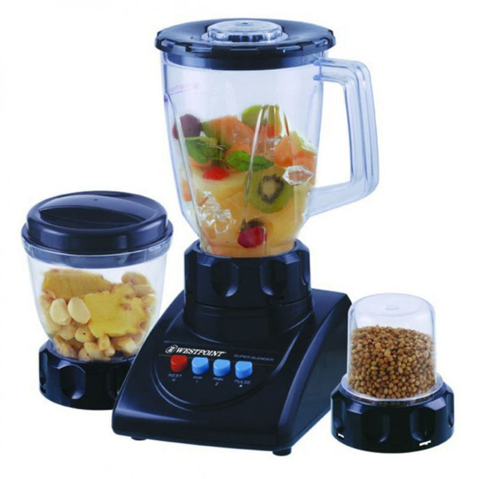Westpoint WF-7381 Deluxe 3 In 1 Blender Chopper & Dry Mill With Official Warranty