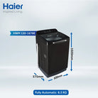 Haier HWM 150-1678ES8 15Kg Top Load Fully Automatic Washing Machine With Official Warranty