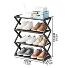 Adjustable Double Layer X-Shaped Shoe Rack