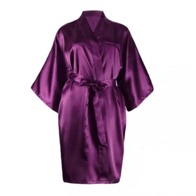 Bihaam Silk Wear 1 Piece Sexy Nighty Sleepwear Silk Satin Night Dress Lingerie Set With Robe & Short Gown