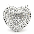 Milli Legacy B044 Luxury Heart Shaped Bridal Clutch For Women