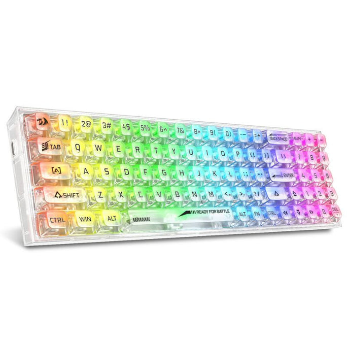 Redragon K658 Irelia Pro 90% Full-Transparent Mechanical Wireless Keyboard