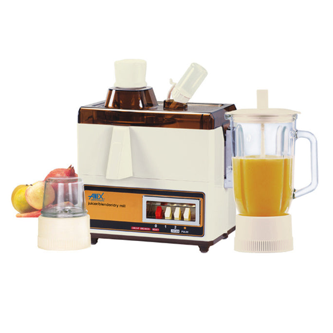 Anex AG-177GL Deluxe 3 in 1 Juicer Blender & Drymill With Official Warranty