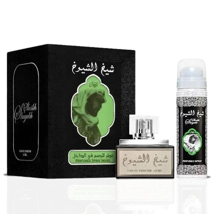 Lattafa EDP Sheikh Al Shyukh Black 100 ml + 50 ml Deo Perfume For Men