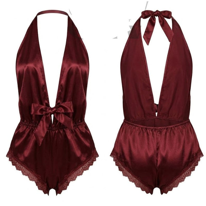 Bihaam Silk Wear Satin Honeymoon Night Dress for Women