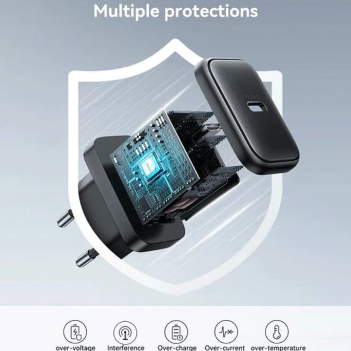 Joyroom JR-TCF23 25W Fast Charger (EU) + USB-C to USB-C 1M Cable