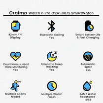 Oraimo OSW-807S Watch 6 Pro SmartWatch