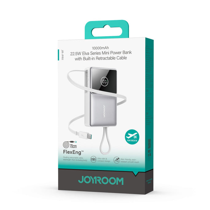 Joyroom JR-PR1 10000mAh 22.5W Built-in Cable Power Bank