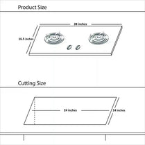Hanco HHE-205SS Economy Hob Stainless Steel Body With Official Warranty