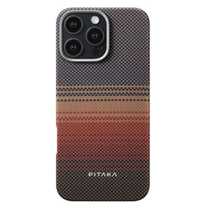 Pitaka Sunset Moonrise Tactile Woven Case for iPhone 16 Pro - Sunset