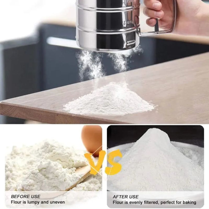 Flour Shifter Stainless Steel Strainer