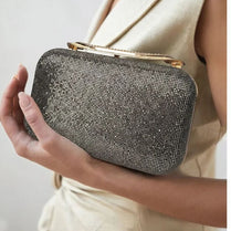 Milli Legacy Midnight Sparkle Crystal Fancy Clutch For Women