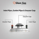 Glam Gas Hybrid Water Heater (Electric + Gas) - 50 Gallon (8x8) Steel With Official Warrnaty
