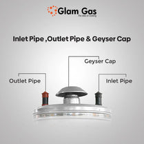 Glam Gas Hybrid Water Heater (Electric + Gas) - 50 Gallon (8x8) Steel With Official Warrnaty