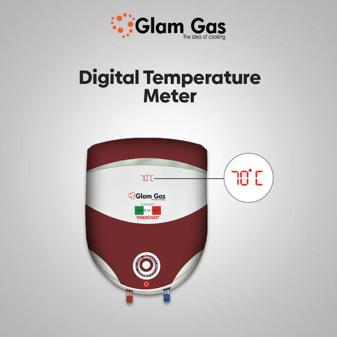 Glam Gas Semi-15 Semi-Instant Water Heater 35 Liter Capacity With Official Warranty