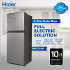 Haier HRF-276 EBS / EBD E-Star Double Door Refrigerator 10 Cubic Feet With Official Warranty