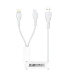 XZone X-4010G3 2-in-1 USB-A to Lightning & Type-C Fast Charging Cable