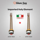 Glam Gas Hybrid Water Heater (Electric + Gas) - 50 Gallon (8x8) Steel With Official Warrnaty