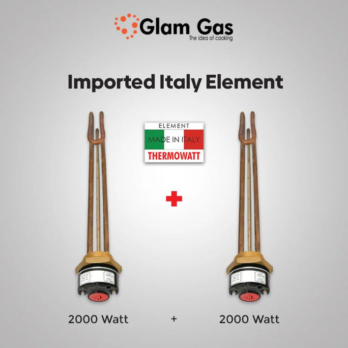 Glam Gas Hybrid Water Heater (Electric + Gas) - 50 Gallon (8x8) Steel With Official Warrnaty