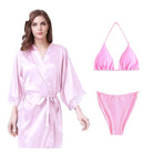 Bihaam Silk Wear 1 Piece Sexy Nighty Sleepwear Silk Satin Night Dress Lingerie Set