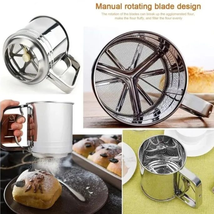 Flour Shifter Stainless Steel Strainer